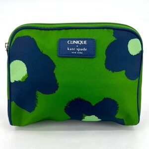 Clinique x Kate Spade NEW Limited Edition Floral Print Nylon Cosmetic Bag Pouch